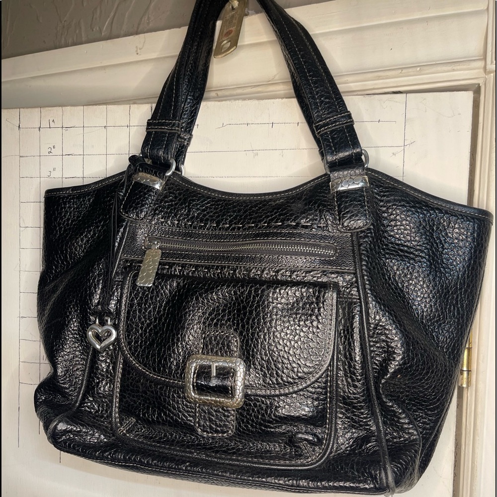 Brighton black leather Shoulder Bag Purse